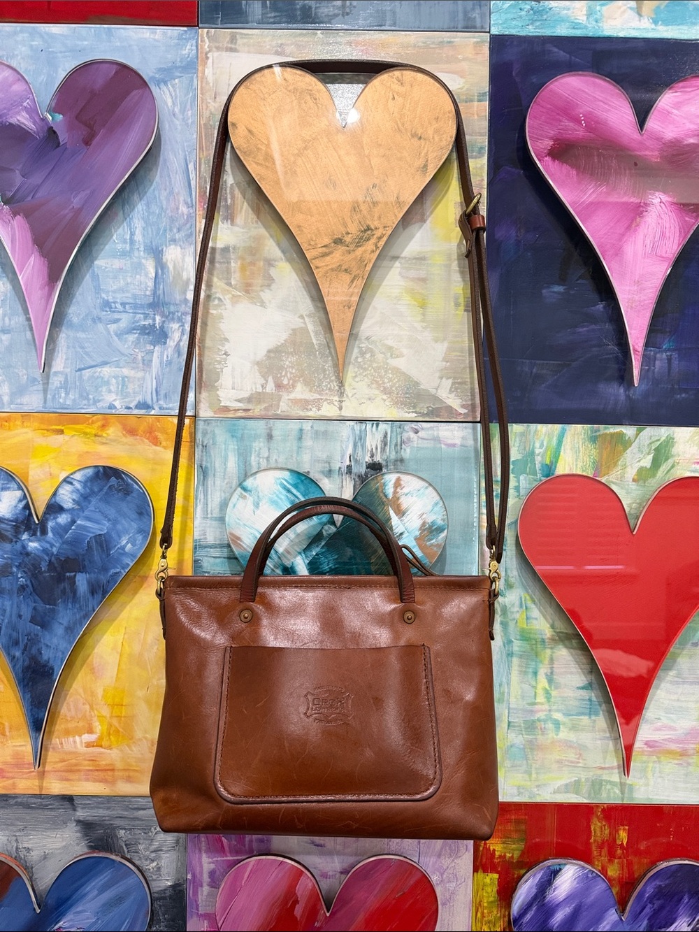 Orox Russet Brown Leather Shoulder Tote Bag